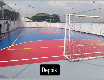Quadra Poliesportiva — Cobertura — depois