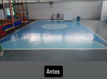 Quadra Interna — Escola — antes