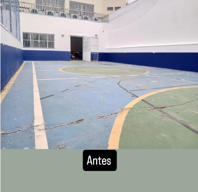 Quadra Externa — Condomínio — antes
